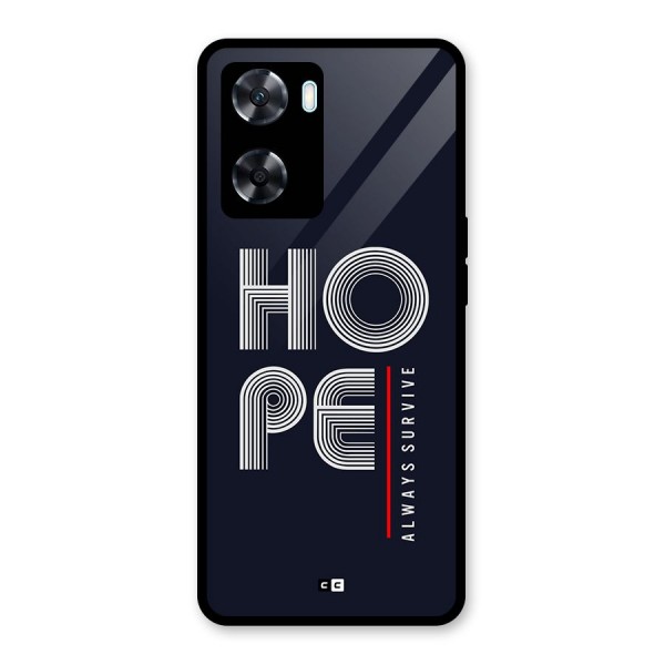 Hope Survives Glass Back Case for Oppo A77