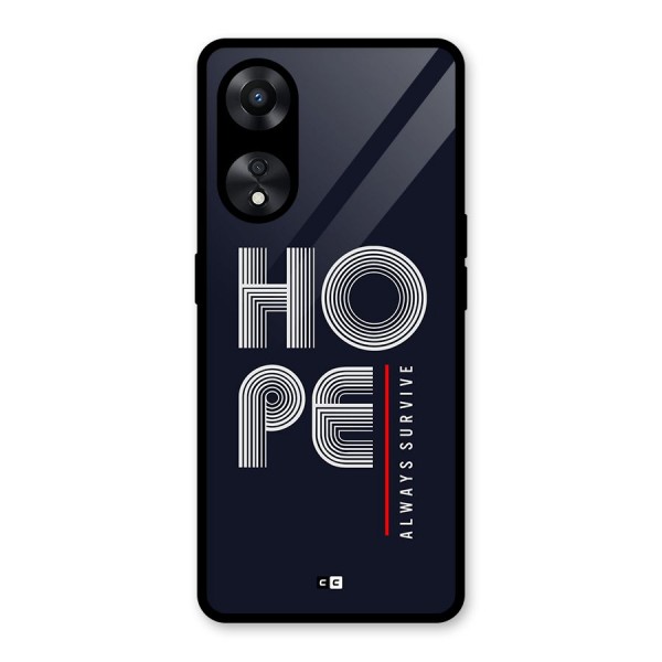 Hope Survives Glass Back Case for Oppo A78