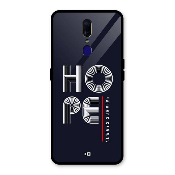 Hope Survives Glass Back Case for Oppo F11