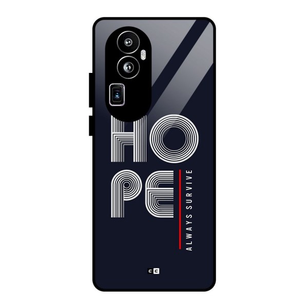 Hope Survives Glass Back Case for Oppo Reno10 Pro Plus