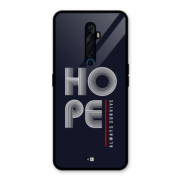 Hope Survives Glass Back Case for Oppo Reno2 F