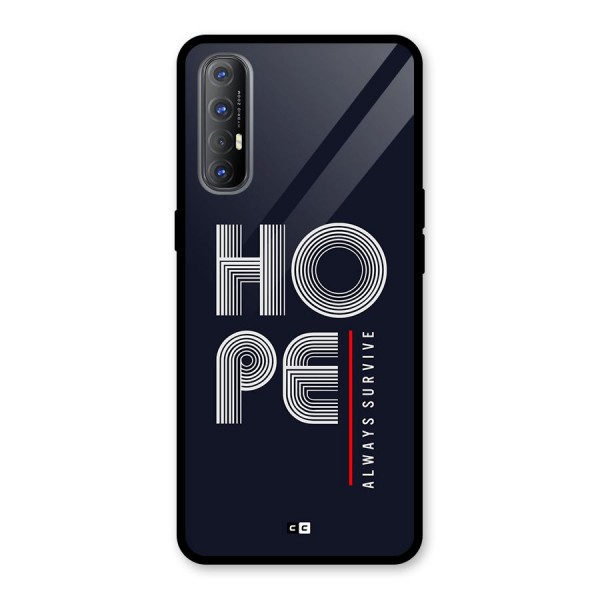 Hope Survives Glass Back Case for Oppo Reno3 Pro