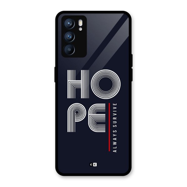 Hope Survives Glass Back Case for Oppo Reno6 5G