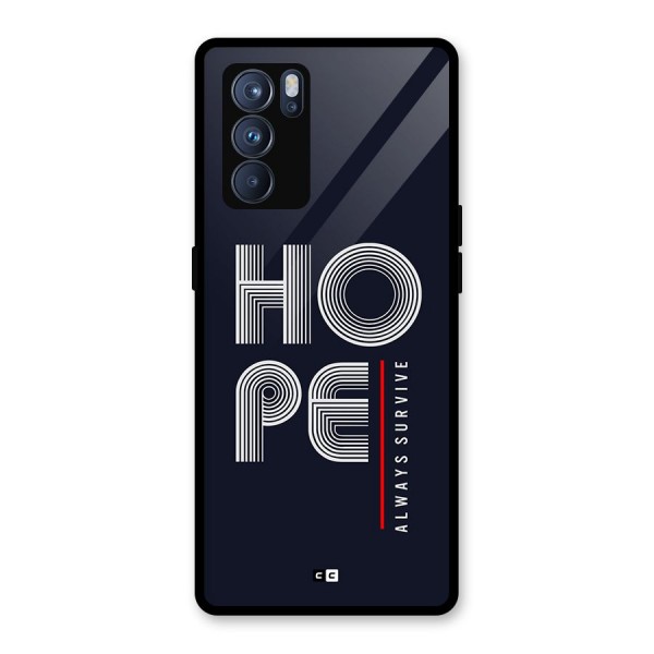 Hope Survives Glass Back Case for Oppo Reno6 Pro 5G