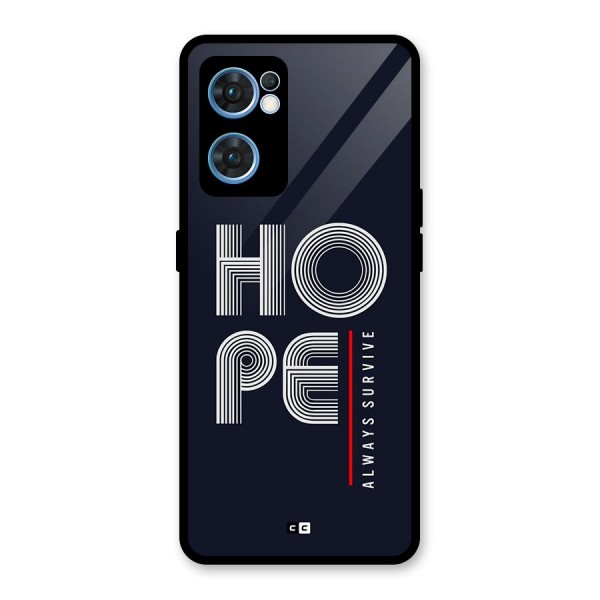 Hope Survives Glass Back Case for Oppo Reno7 5G