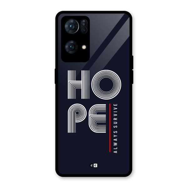 Hope Survives Glass Back Case for Oppo Reno7 Pro 5G