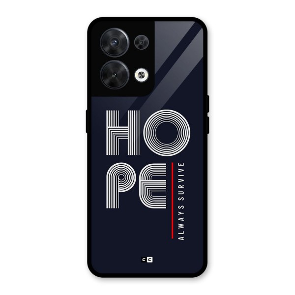 Hope Survives Glass Back Case for Oppo Reno8 5G