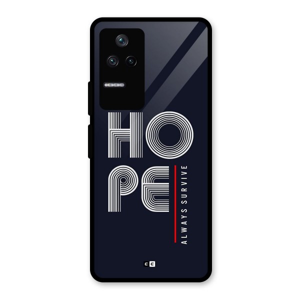 Hope Survives Glass Back Case for Poco F4 5G