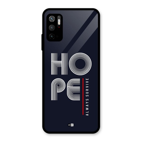 Hope Survives Glass Back Case for Poco M3 Pro 5G