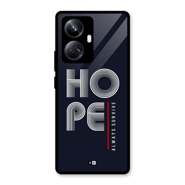 Hope Survives Glass Back Case for Realme 10 Pro Plus