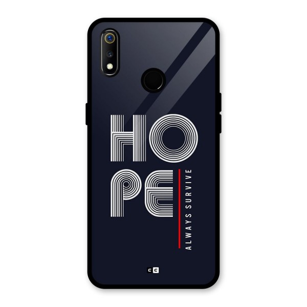 Hope Survives Glass Back Case for Realme 3