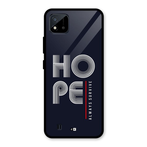 Hope Survives Glass Back Case for Realme C11 2021