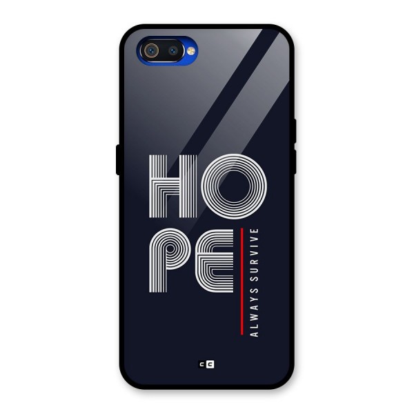 Hope Survives Glass Back Case for Realme C2