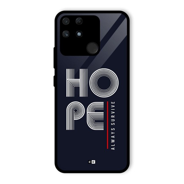 Hope Survives Glass Back Case for Realme Narzo 50A