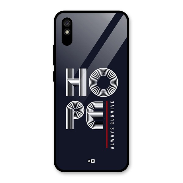 Hope Survives Glass Back Case for Redmi 9i