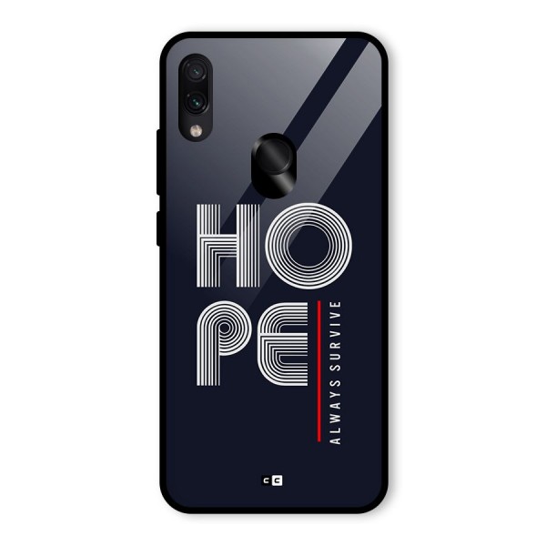 Hope Survives Glass Back Case for Redmi Note 7