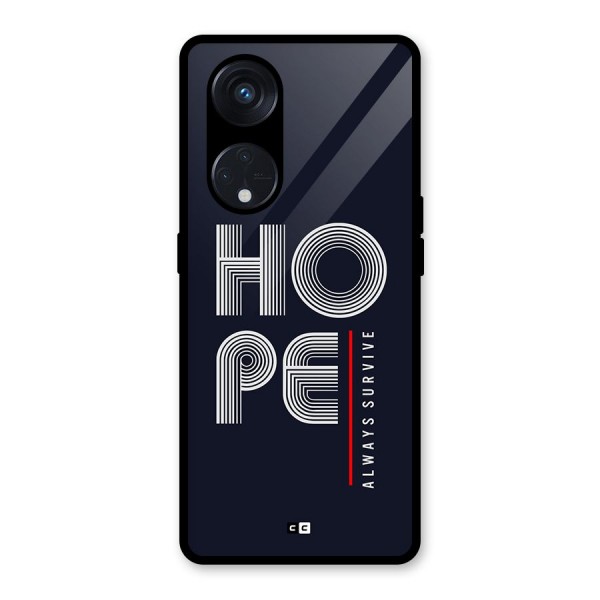 Hope Survives Glass Back Case for Reno8 T 5G