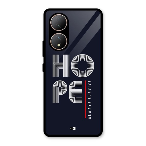 Hope Survives Glass Back Case for Vivo T2