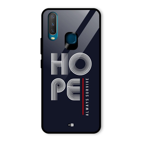 Hope Survives Glass Back Case for Vivo U10