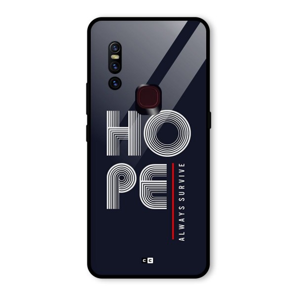 Hope Survives Glass Back Case for Vivo V15