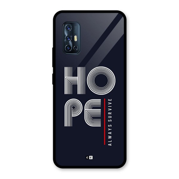 Hope Survives Glass Back Case for Vivo V17