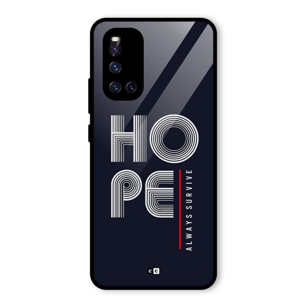 Hope Survives Glass Back Case for Vivo V19