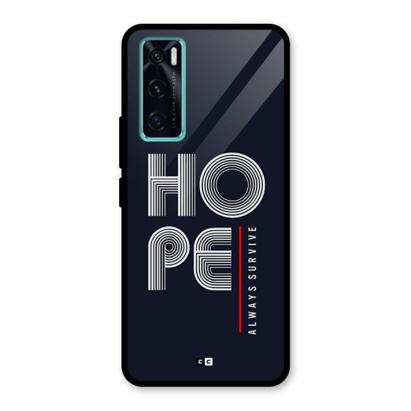 Hope Survives Glass Back Case for Vivo V20 SE