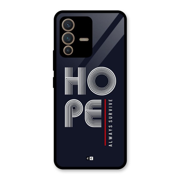 Hope Survives Glass Back Case for Vivo V23 5G