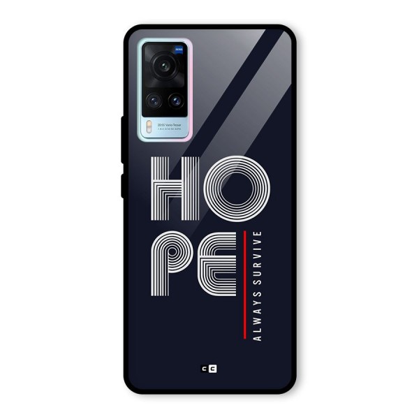 Hope Survives Glass Back Case for Vivo X60