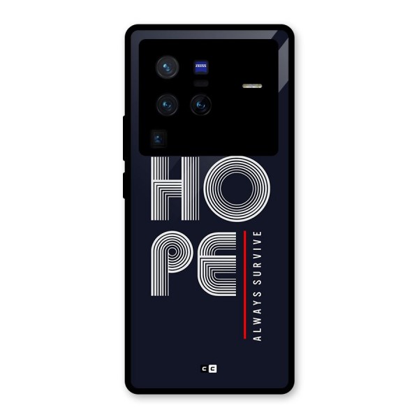 Hope Survives Glass Back Case for Vivo X80 Pro