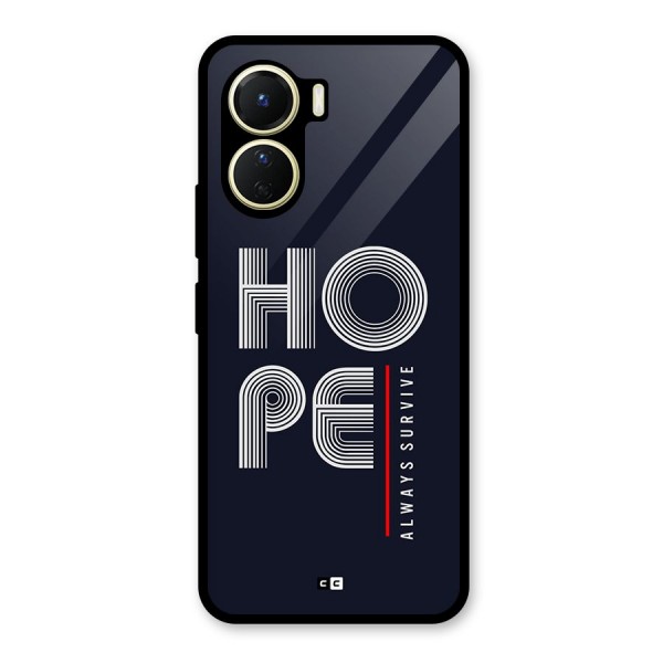 Hope Survives Glass Back Case for Vivo Y16