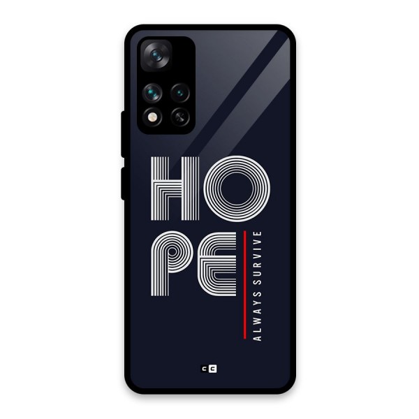 Hope Survives Glass Back Case for Xiaomi 11i HyperCharge 5G