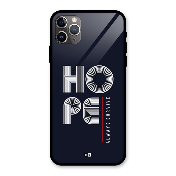 Hope Survives Glass Back Case for iPhone 11 Pro Max