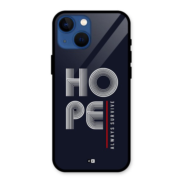 Hope Survives Glass Back Case for iPhone 13 Mini