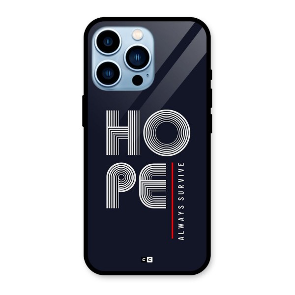 Hope Survives Glass Back Case for iPhone 13 Pro