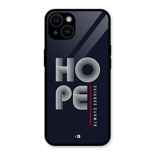 Hope Survives Glass Back Case for iPhone 14