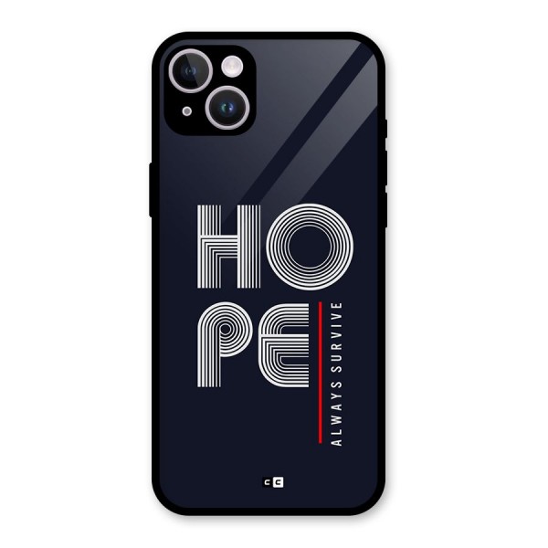 Hope Survives Glass Back Case for iPhone 14 Plus