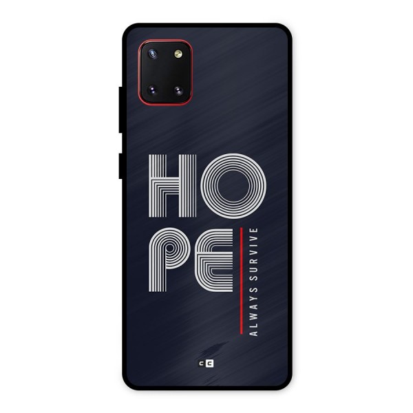 Hope Survives Metal Back Case for Galaxy Note 10 Lite