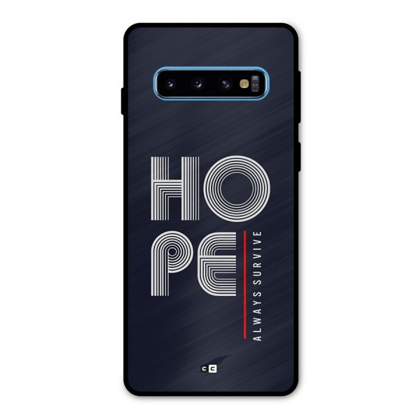 Hope Survives Metal Back Case for Galaxy S10