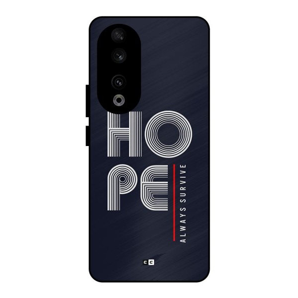 Hope Survives Metal Back Case for Honor 90