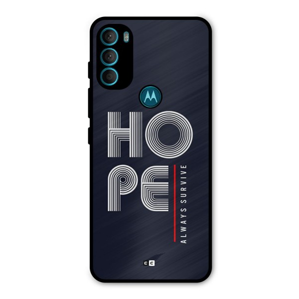 Hope Survives Metal Back Case for Moto G71 5G