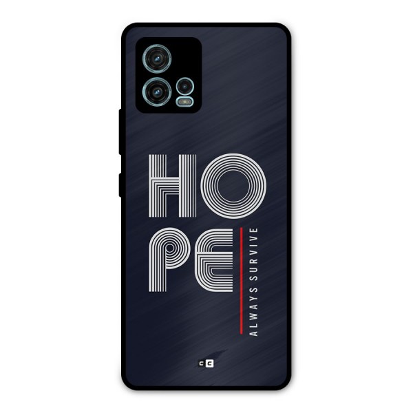 Hope Survives Metal Back Case for Moto G72