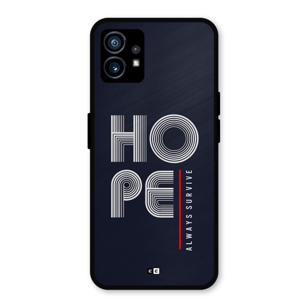 Hope Survives Metal Back Case for Nothing Phone 1