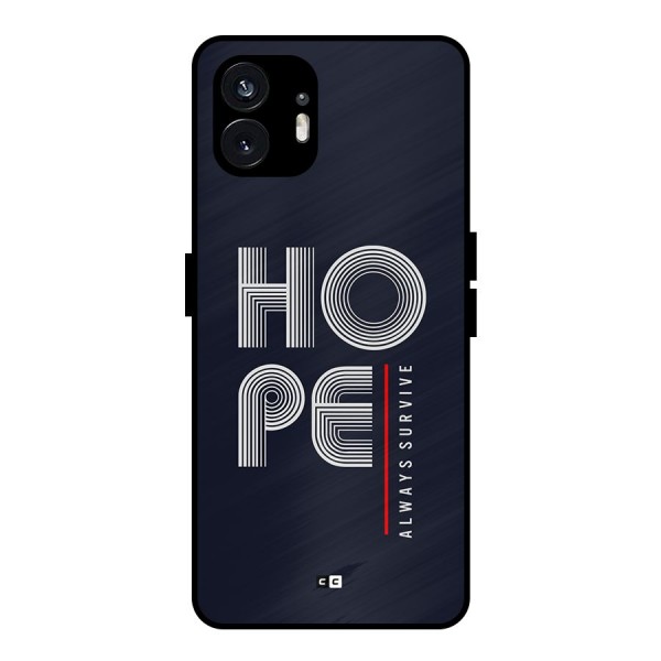 Hope Survives Metal Back Case for Nothing Phone 2