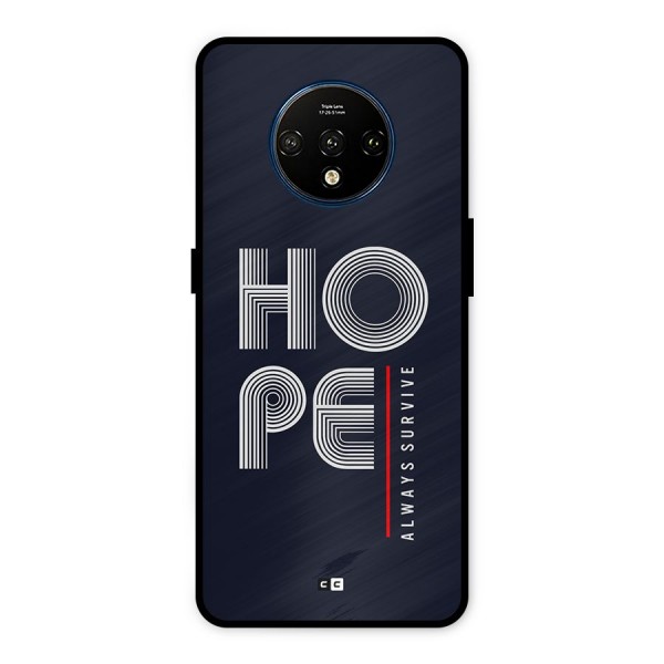 Hope Survives Metal Back Case for OnePlus 7T