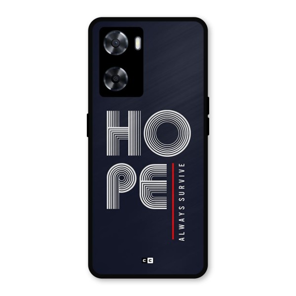 Hope Survives Metal Back Case for OnePlus Nord N20 SE