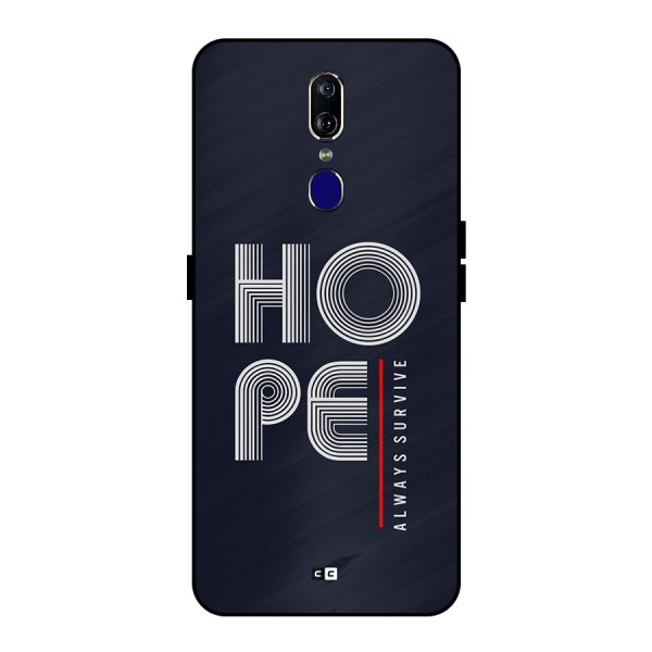 Hope Survives Metal Back Case for Oppo F11