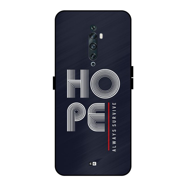 Hope Survives Metal Back Case for Oppo Reno2 F