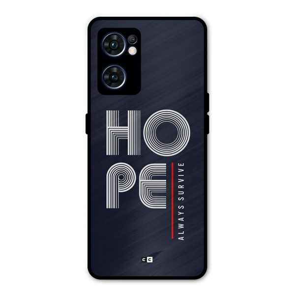 Hope Survives Metal Back Case for Oppo Reno7 5G