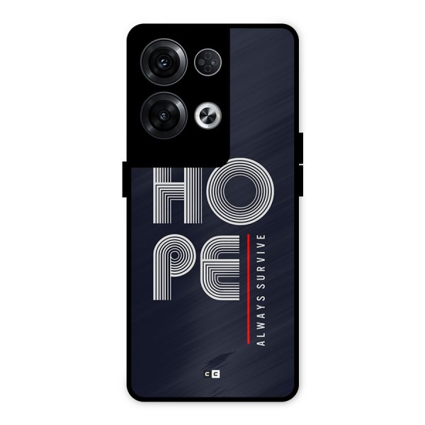 Hope Survives Metal Back Case for Oppo Reno8 Pro 5G